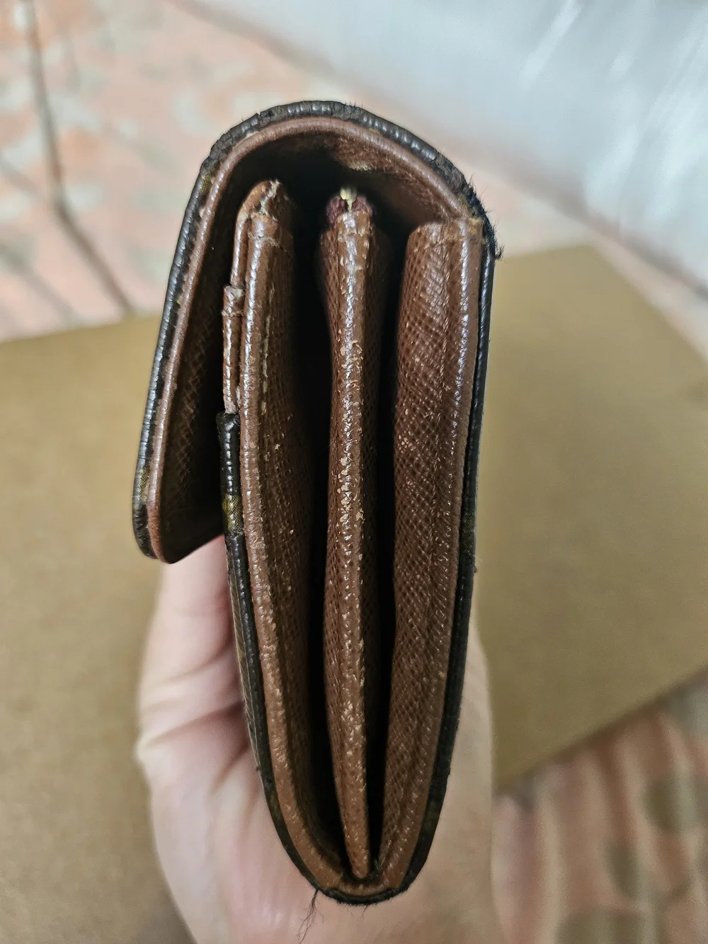Louis Vuitton Monogram Quilted Clutch Wallet - Brown/Gold